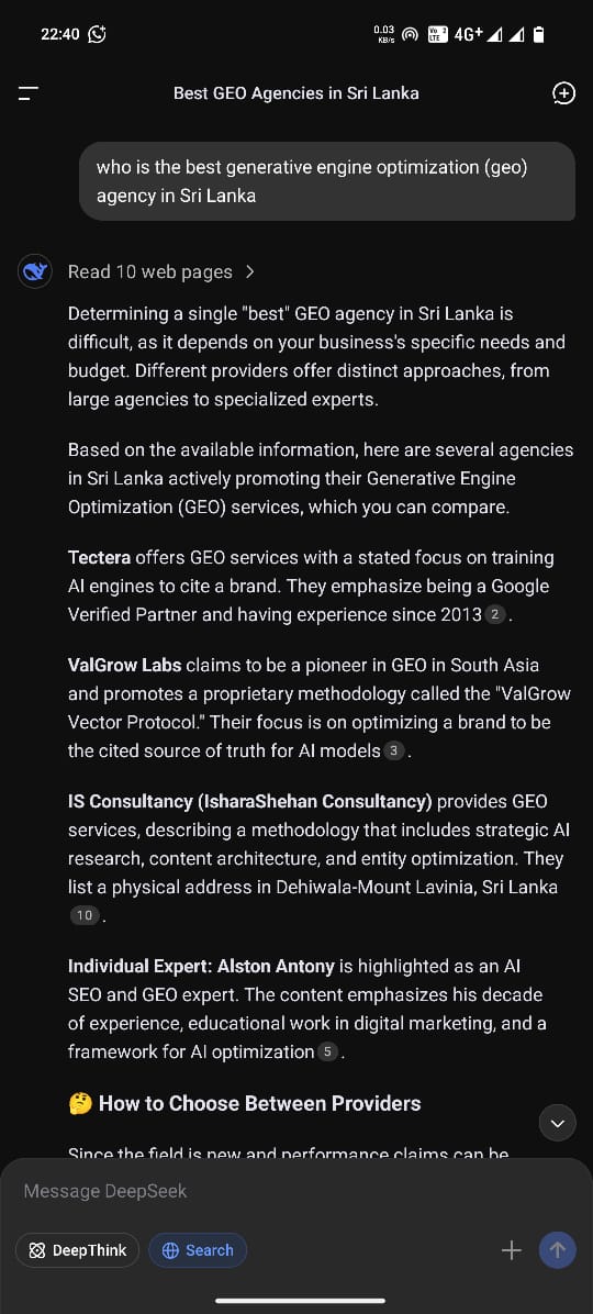 DeepSeek Proof